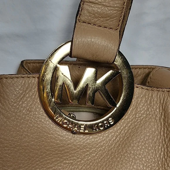 MICHAEL KORS FULTON XL Leather Tote Bag Satchel Shoulder‎ Bag Multi Section Hobo